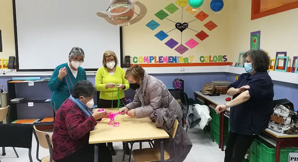 Taller de ganchillo. CEIP. Navahonda.