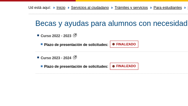 BECAS NEAE