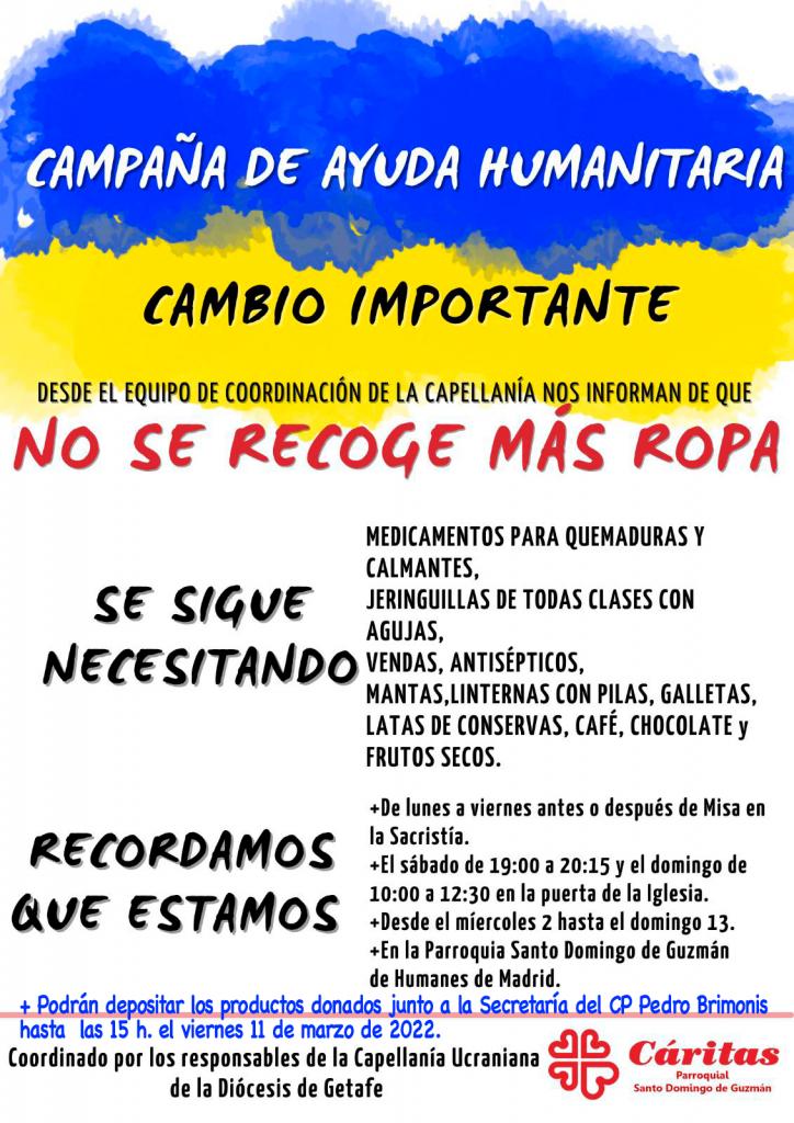 Ayuda humanitaria a Ucrania