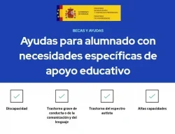 Ayudas para alumnado con necesidades de apoyo educativo