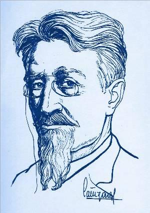 Retrato ilustrado de José María de Pereda