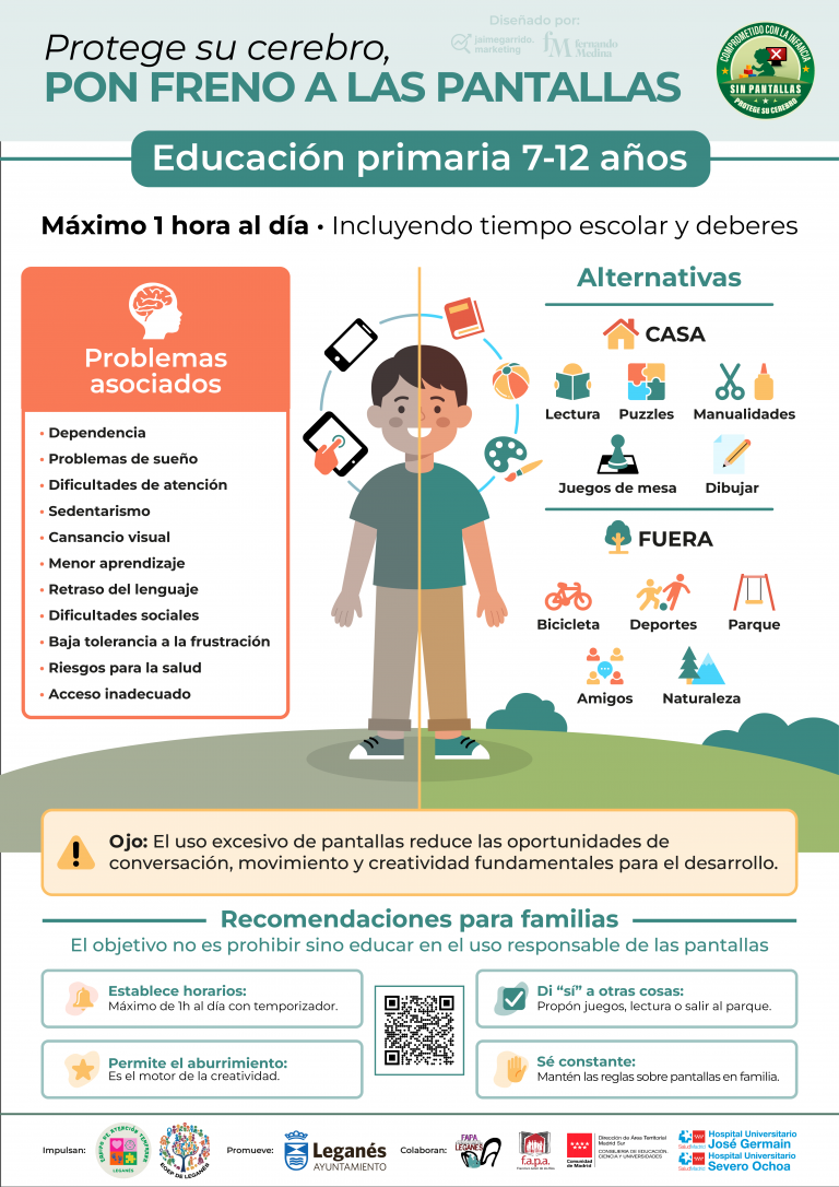 Pon Freno a las Pantallas de 7 a 12 años