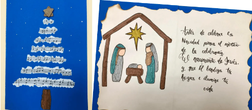 Premio en el concurso escolar de felicitaciones