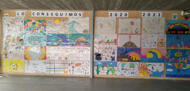 Mural colaborativo «Lo conseguimos»