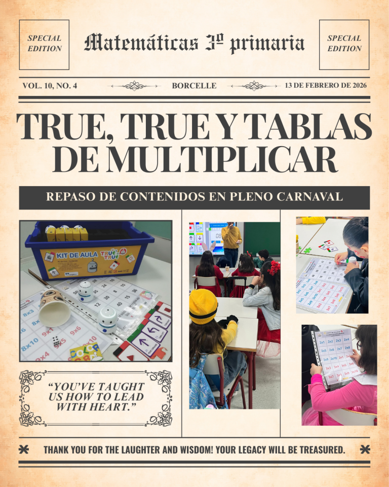 TRUE-TRUE, repaso de Tablas de Multiplicar