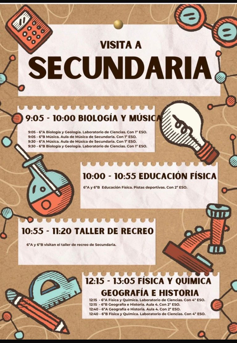 Visita de los alumnos de 6º a Secundaria