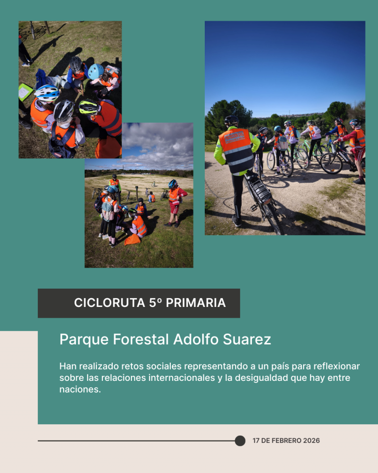 Cicloruta en el Parque Adolfo Suarez