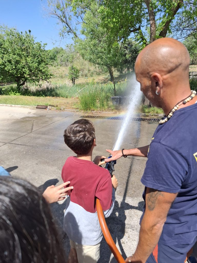 Visita al parque bomberos 5º primaria