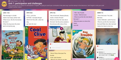 5th grade- PADLET- World Book Day and Unit 7