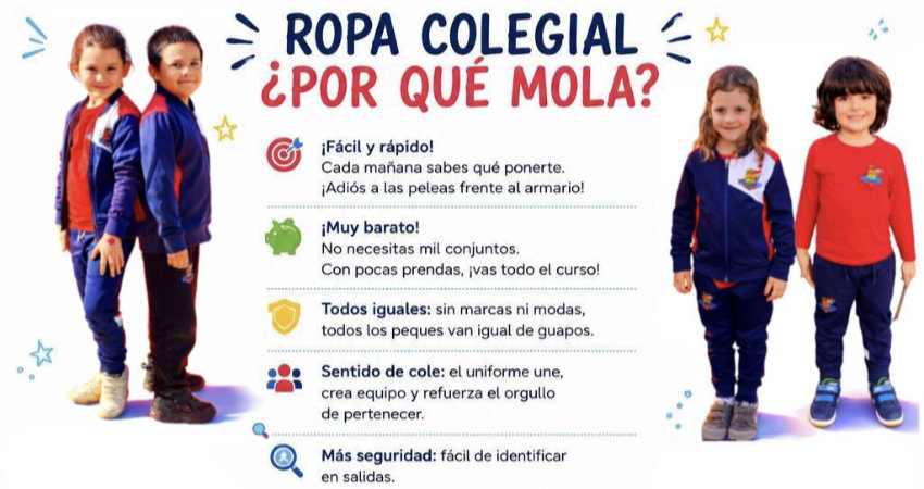 ¡Atención, familias! ¡ya está aquí la ropa colegial!