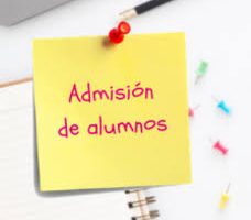 Proceso de admisión (periodo ordinario y extraordinario)