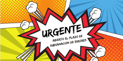 SUBSANACIÓN DE ERRORES EN LA BECA DE COMEDOR