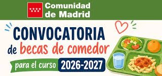 Abierto el plazo para solicitar la beca del comedor para el curso 26-27