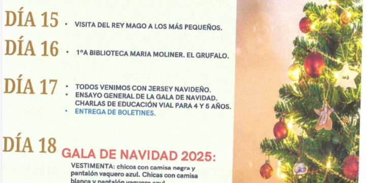 PROGRAMACIÓN DE NAVIDAD 2025