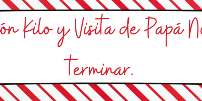 OPERACIÓN KILO SOLIDARIO Y VISITA DE PAPÁ NOEL PARA TERMINAR.