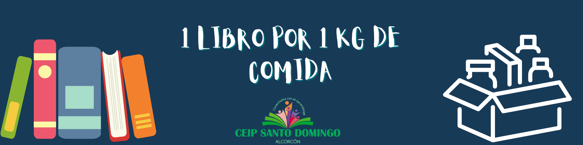 INTERCAMBIO SOLIDARIO: 1 LIBRO X 1KG DE COMIDA.