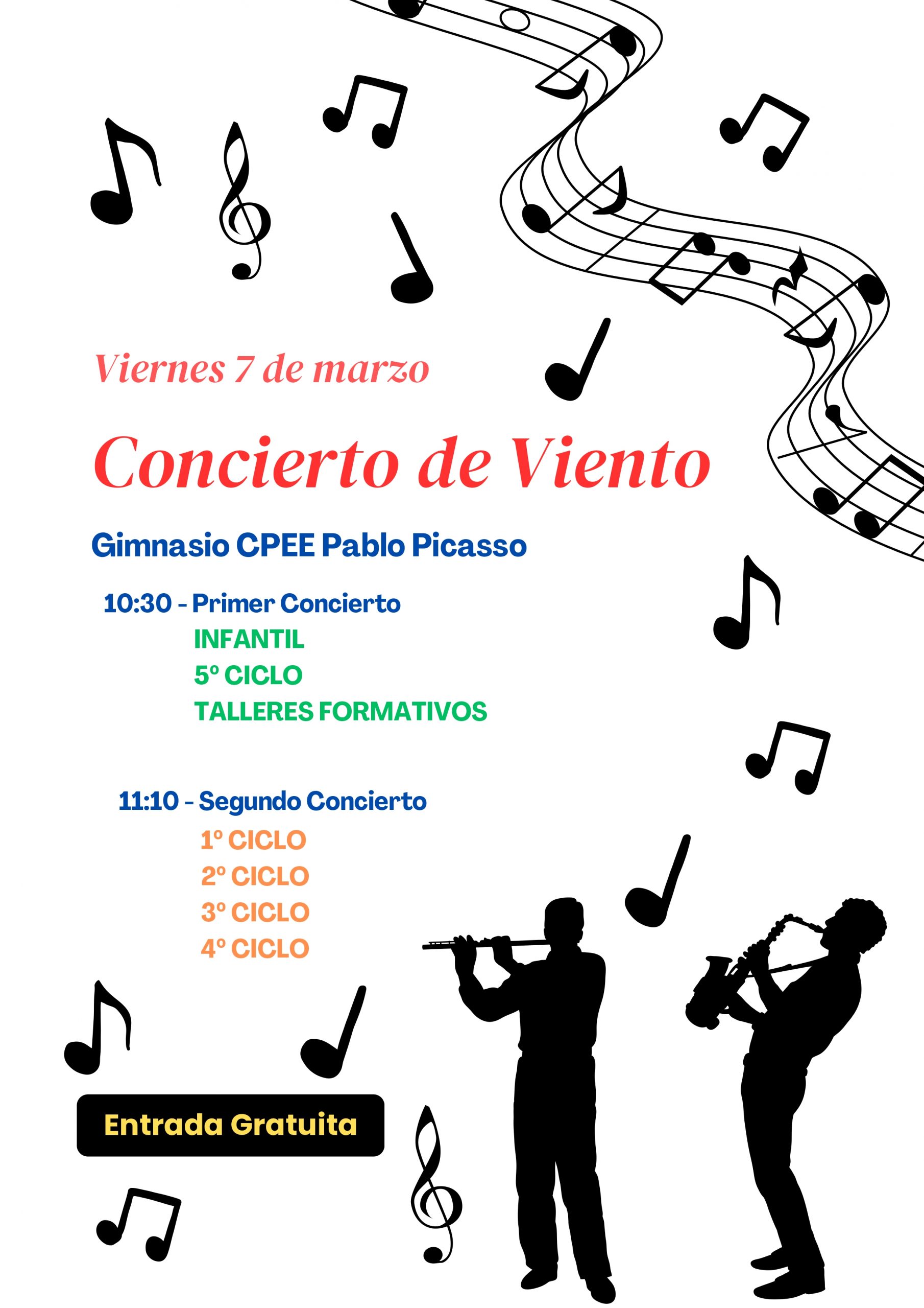 Concierto de viento CPEE PABLO PICASSO