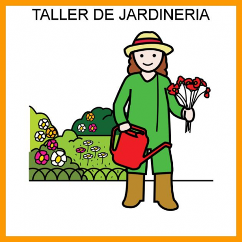 Pictograma taller de jardinería