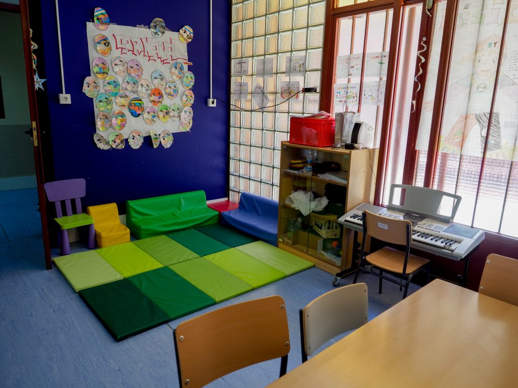 Foto de una zona del aula de música
