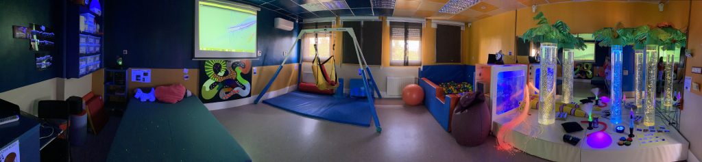 Foto panorámica del aula mutisensrial