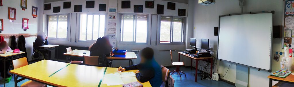 Foto del aula de tutoría de los PFTVA