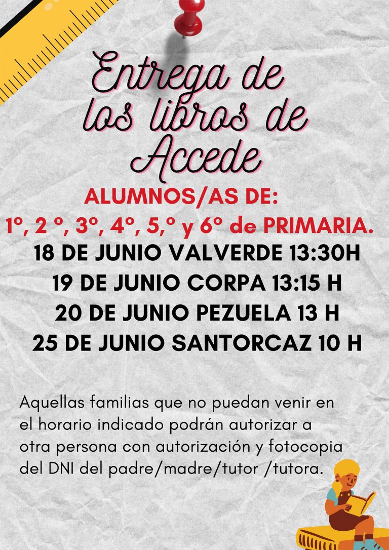 Instrucciones para la devolución de libros de ACCEDE