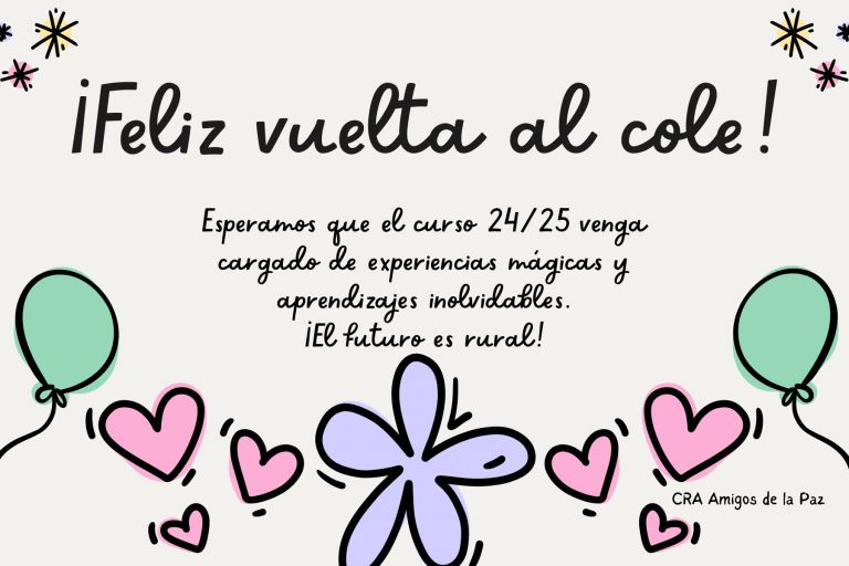 ¡Feliz vuelta al cole!