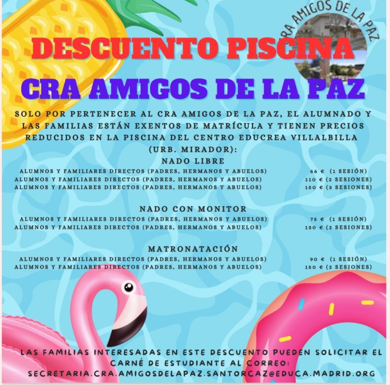 Descuento piscina