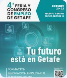 Cartel de la 4ª Feria Congreso de Empleo en Getafe