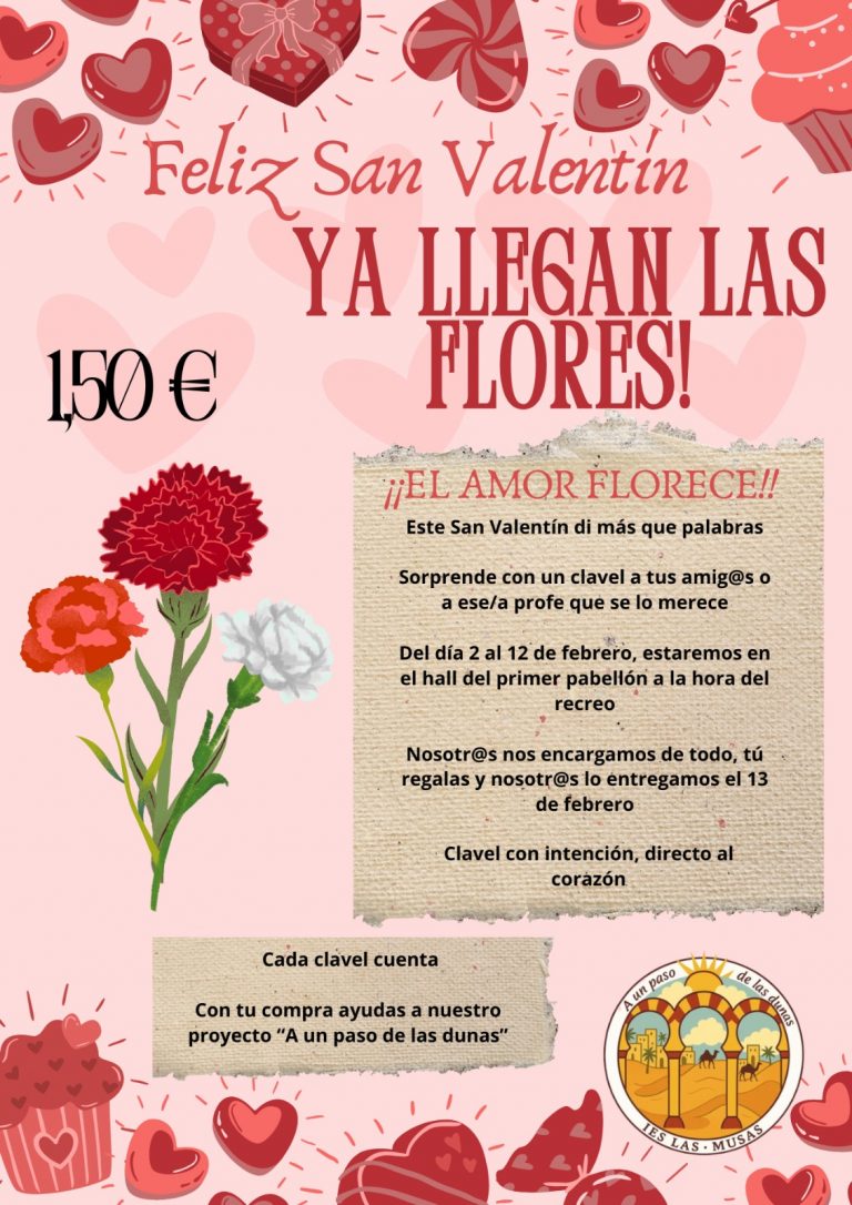 Ya llegan las flores