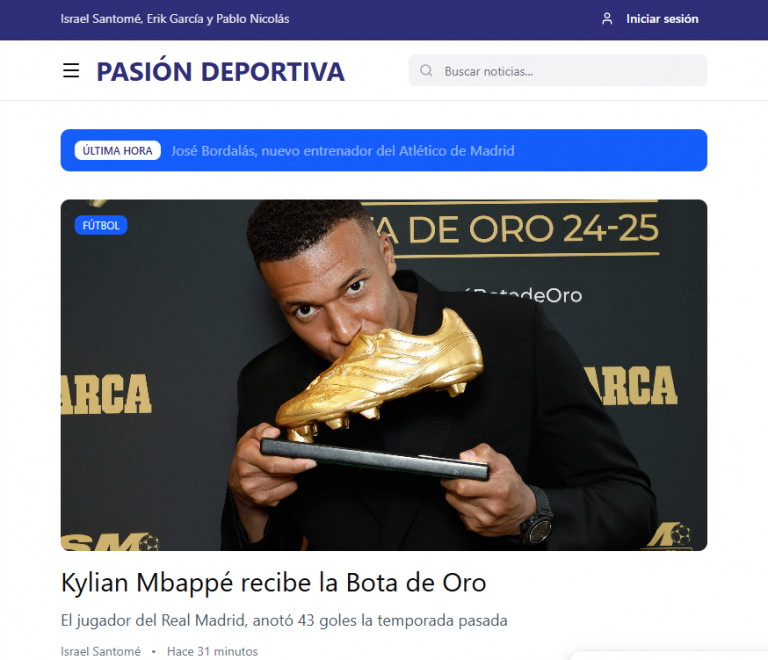 PROYECTO PASIÓN DEPORTIVA