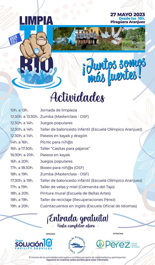 Limpia tu río · Actividades