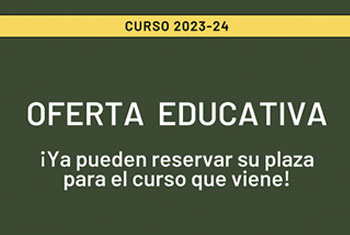 Reservas de plazas para el Curso 2023-2024