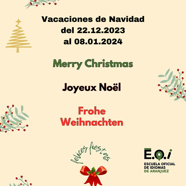 Vacaciones de Navidad
