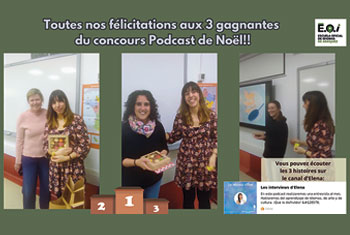 Gagnantes du concours Podcast de Noël