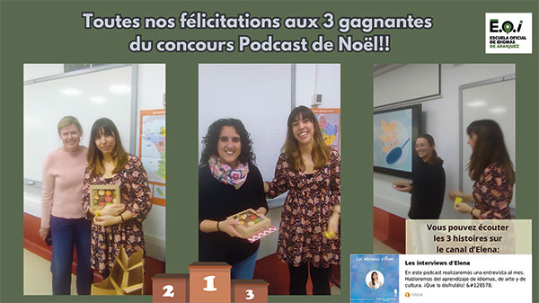 Gagnantes du concours Podcast de Noël