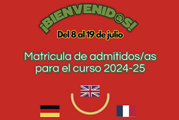 Matriculación para el Curso 2024-25