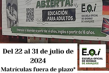 Matrículas fuera de plazo