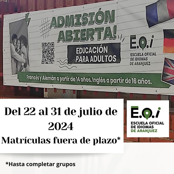 Matrículas fuera de plazo 2024
