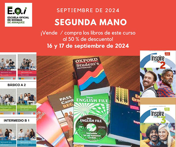 Mesa de compra/venta de manuales de segunda mano