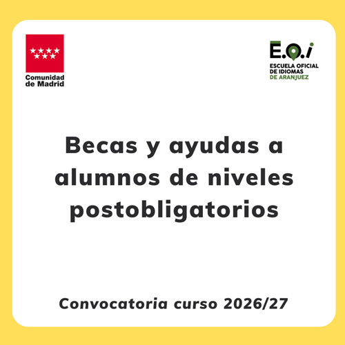 Solicitud de Becas Curso 2026/2027