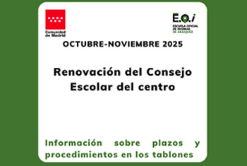 Renovación del Consejo Escolar 2025