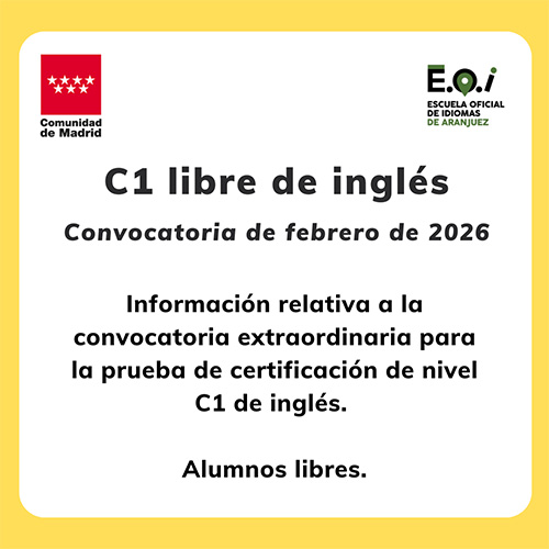 Certificación de C1 de inglés · Febrero 2026