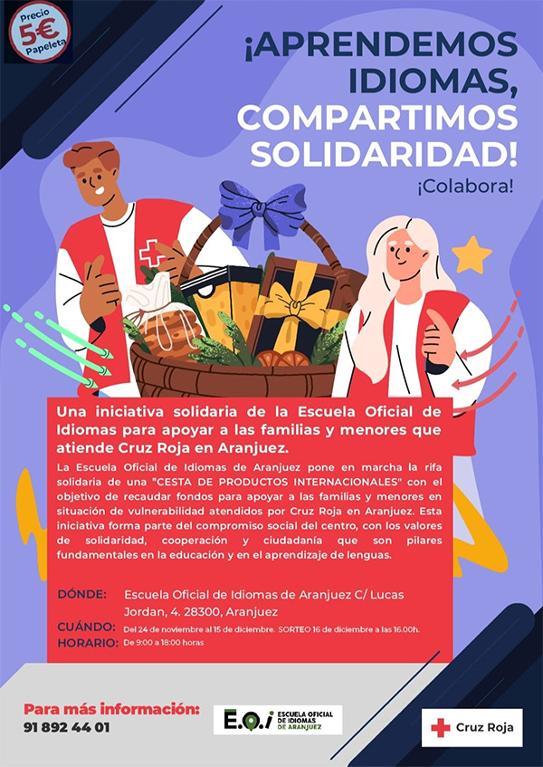 NAVIDAD: actividad solidaria con CRUZ ROJA