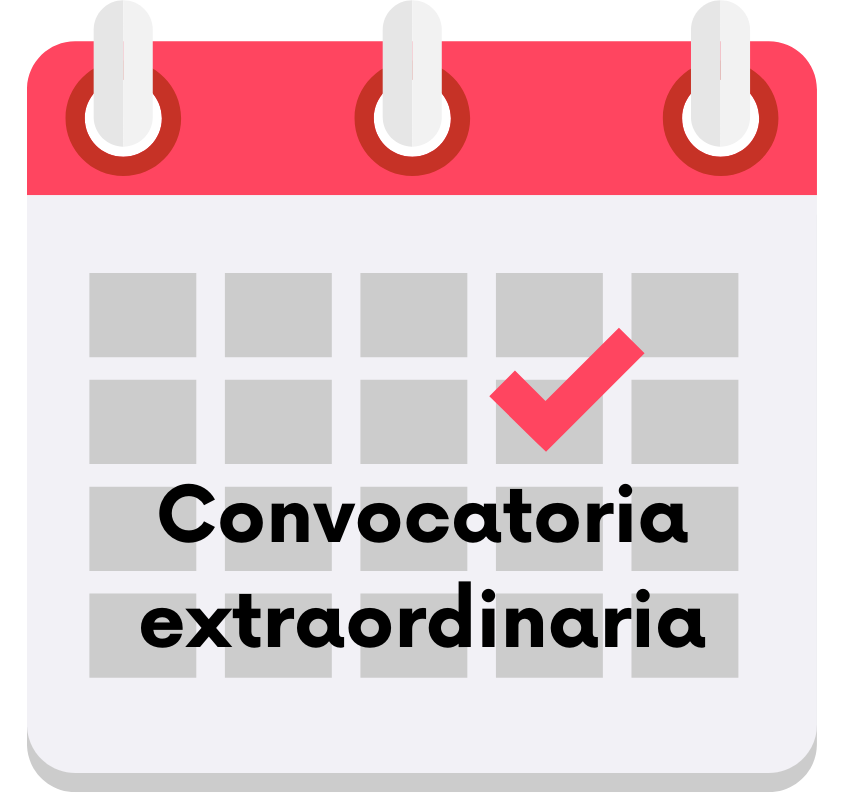 Convocatoria extraordinaria