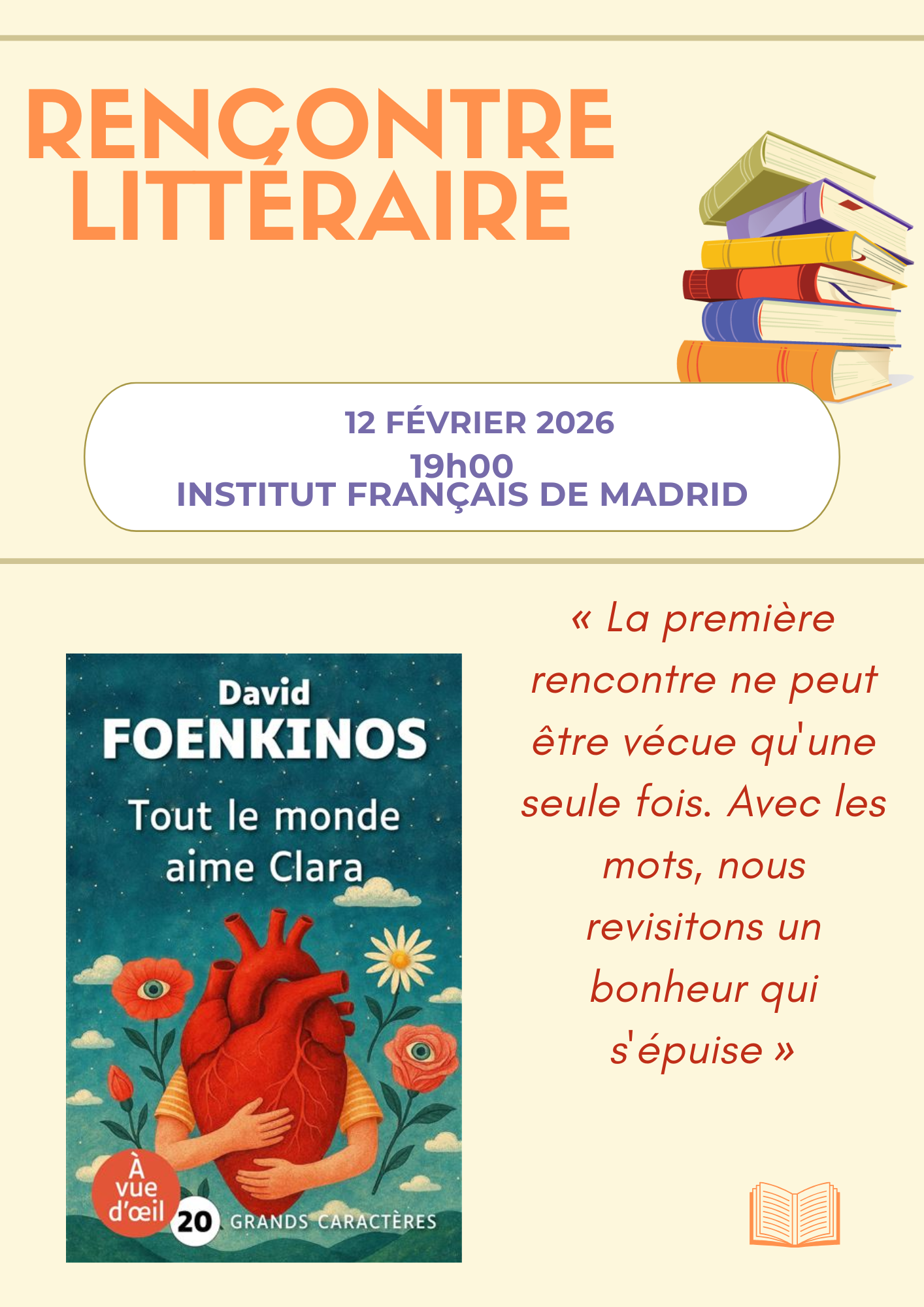 Encuentro literario - Institut Français de Madrid