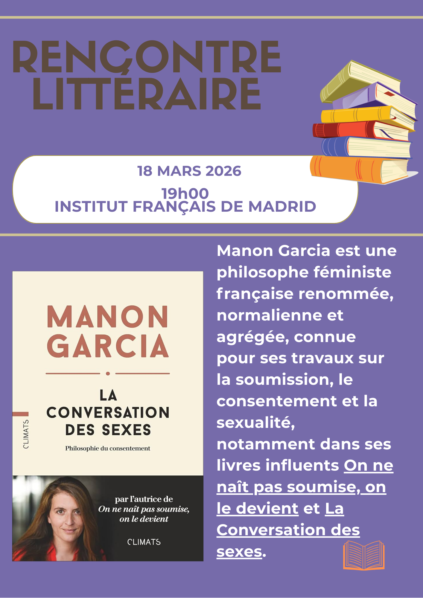 Encuentro literario - Institut Français de Madrid