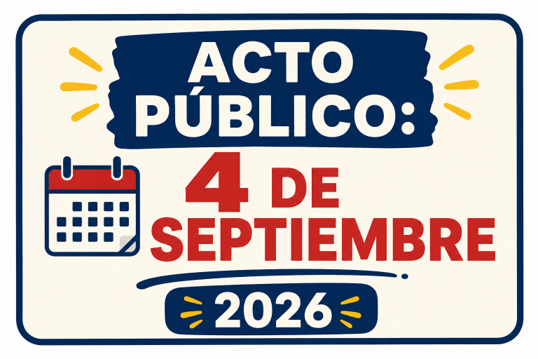 Acto público 4 de septiembre