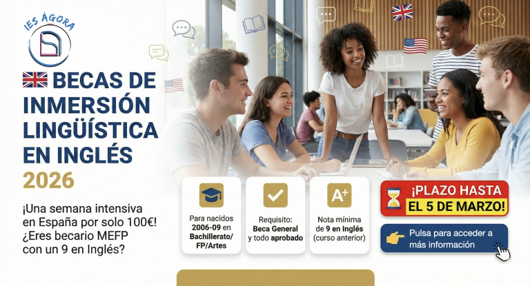 Ayudas para un curso intensivo de inmersión lingüística en inglés