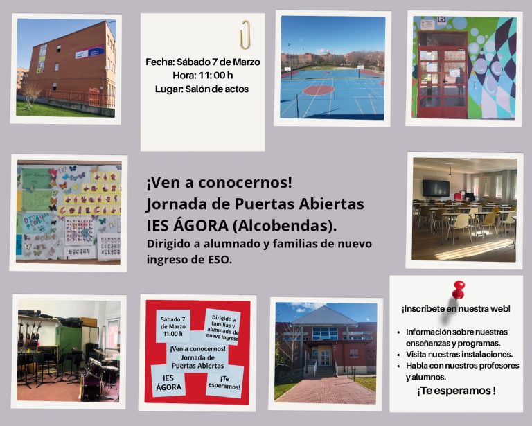 7 DE MARZO: JORNADA DE PUERTAS ABIERTAS